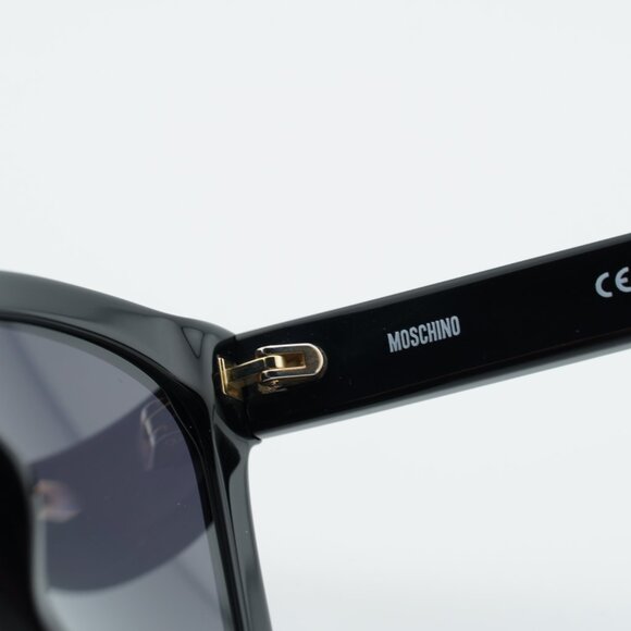 Moschino MOS156/S 0807 9O Sunglasses Black Cat Eye Frame, Grey Lenses main image 10